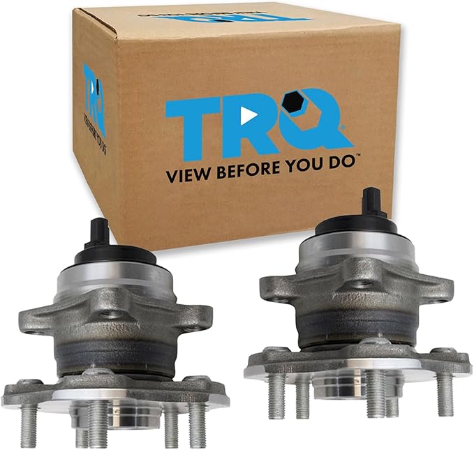 TRQ Rear Wheel Bearing and Hub Assembly Set 2 Piece Compatible with 10-19 Lexus RX350 10-15 RX450h 2018 RX350L FWD Models