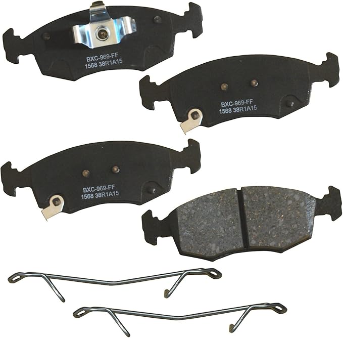 Bendix Premium SBC1568 Ceramic Front Brake Pads for Fiat 500 2017-2012, Palio 2011-2010, Palio 2020-2013