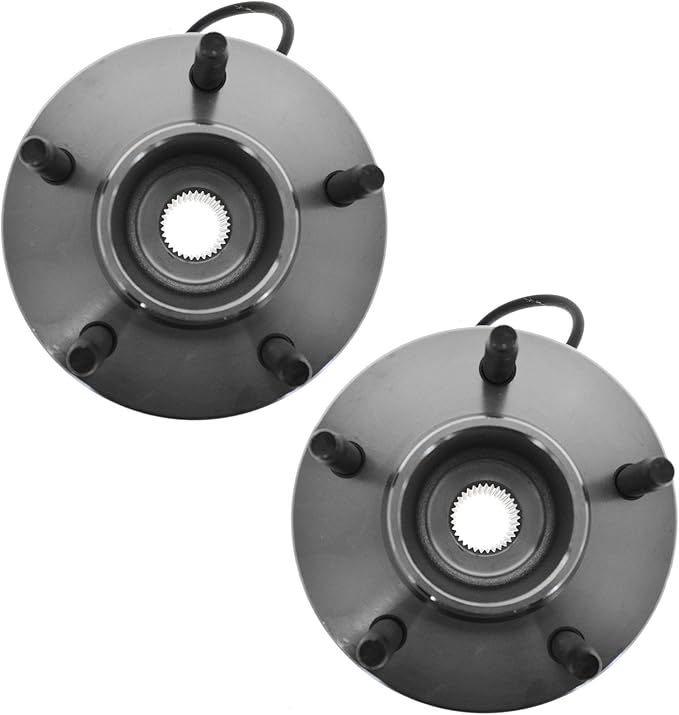 TRQ 2 Piece Rear Wheel Bearing & Hub Assembly Set Compatible with 2005-2006 Chevrolet Equinox 2006 Pontiac Torrent 2002-2007 Saturn Vue