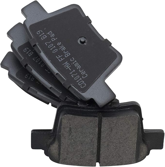 TRQ Rear Brake Pads Ceramic Hardware Compatible with 2005-2007 Ford Five Hundred Freestyle 2008-2009 Taurus Taurus X 2005-2008 Jaguar X-Type Mercury Montego Sable