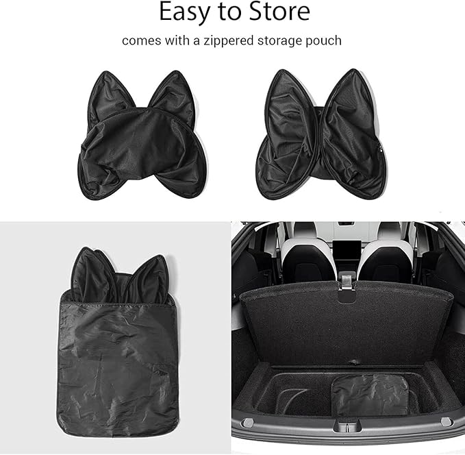 Sunshade for Tesla Model 3 (2024) - Sunshade Roof Window Insulation UV Rays Protection Front and Rear Top Windows Sun Shade Skylight Reflective Covers (Cream White)