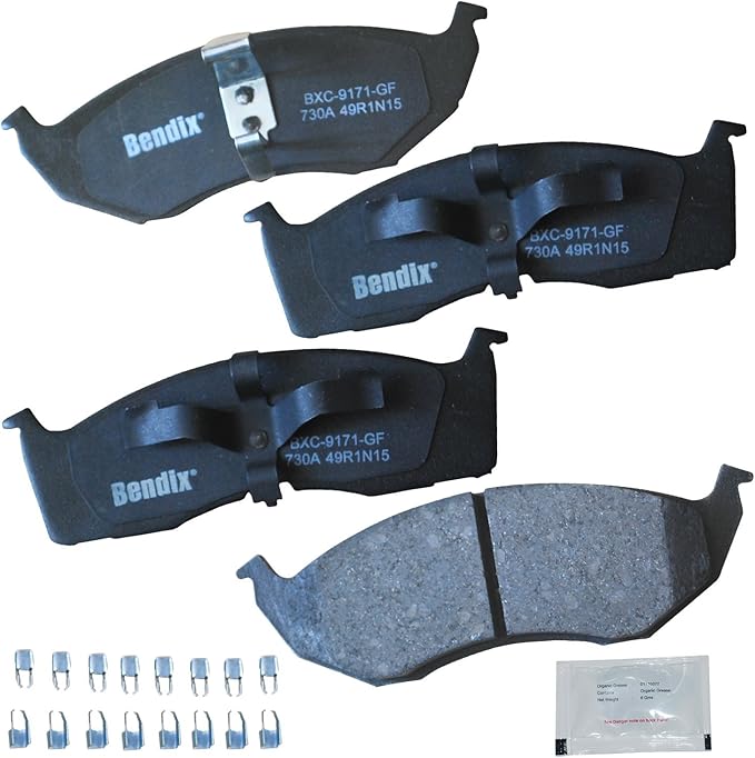 Bendix Priority1 CFC730A Ceramic Front Brake Pads for Chrysler Neon 2002-2000, Dodge Neon 2005-2000, SX 2.0 2005-2003, Plymouth Neon 2001-2000