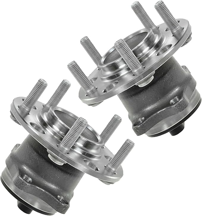 TRQ Rear Left and Right Wheel Bearing and Hub Assembly Set 2 Piece Compatible with 2007-2017 Jeep Patriot FWD 2007-2016 Jeep Compass FWD 2017 Compass MK FWD 2011-2014 Chrysler 200