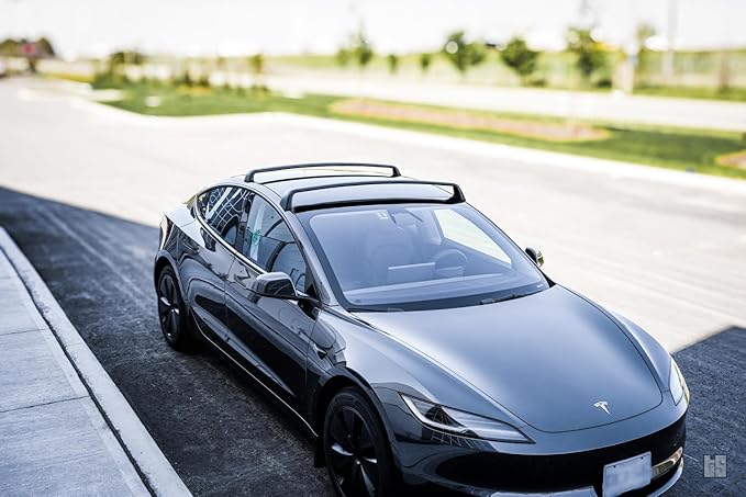 Tesloid.com Aluminum Roof Rack Cross Bars for Tesla Model 3