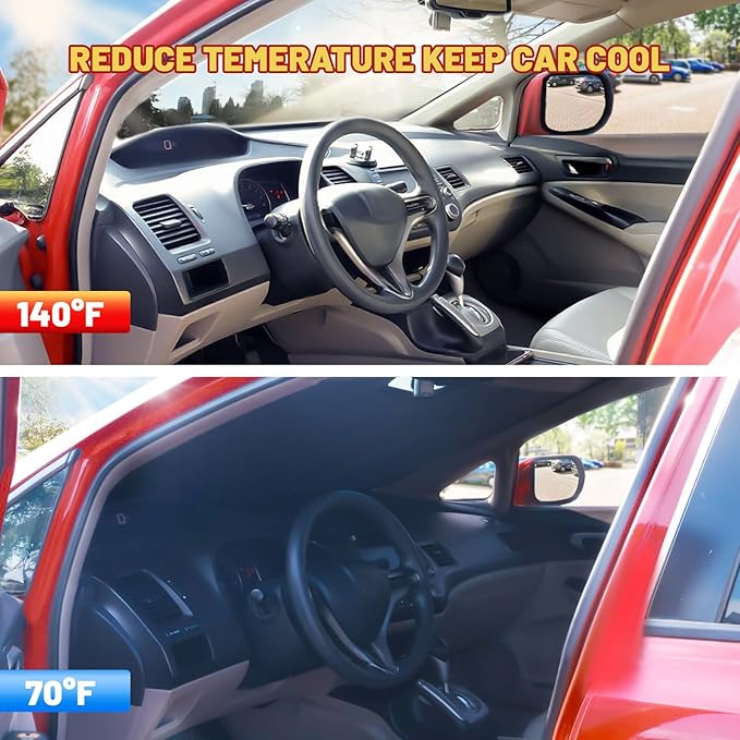 Windshield Sun Shade for Tesla Model 3 2018-2026, Model Y 2020-2026, Foldable Front Window Shade with 3-Layer Reflective Material to Keep Car Cool