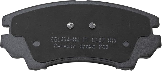 TRQ Front Brake Pads Ceramic Hardware Wear Sensor Compatible with 2010-2015 Chevrolet Camaro 2011-2017 Caprice