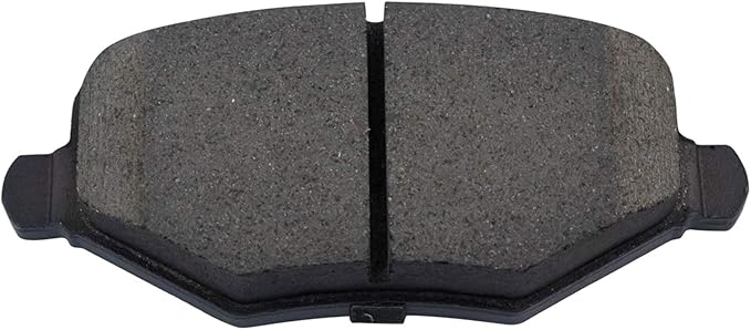 TRQ Rear Brake Pads Ceramic Hardware Wear Sensor Compatible with 2012-2016 Chrysler Town Country 2012-2016 Dodge Grand Caravan 2013 Journey 2012-2015 Ram C/V 2012-2014 Volkswagen Routan
