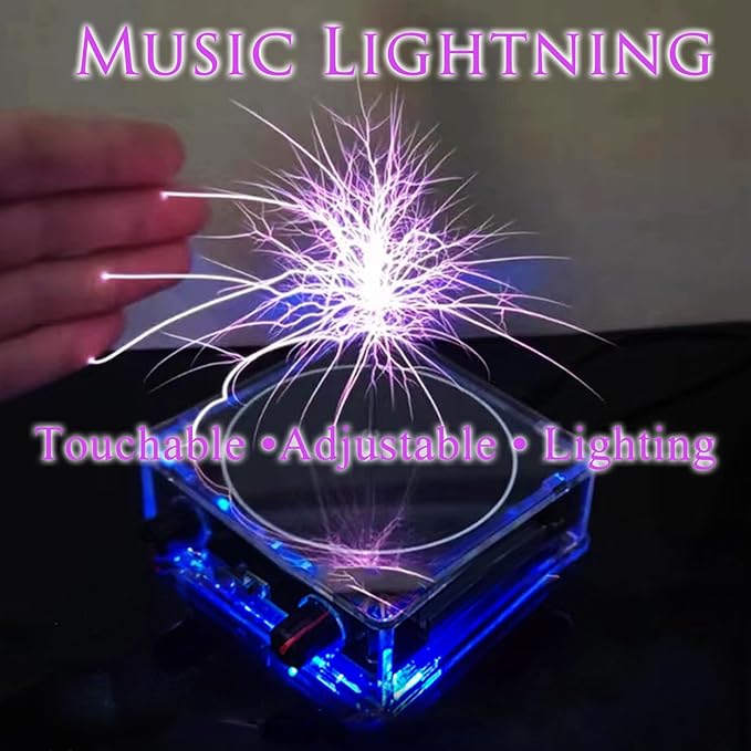 Music Solid State Tesla Coil Artificial Lightning Arc Plasma Loudspeaker Experiment Science Desktop Toy Model