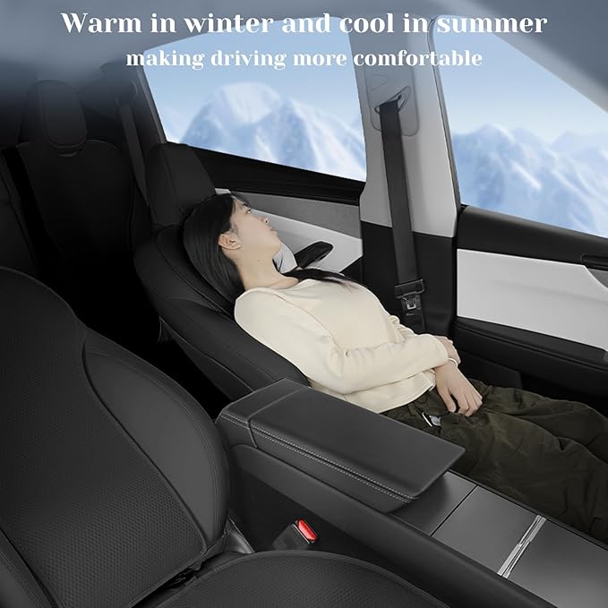 Car Seat Cover Full Set for Tesla Model Y Juniper 2020-2026 Seat Cushion Cover Interior Seat Protector for Model Y Launch Series Accessories, Black