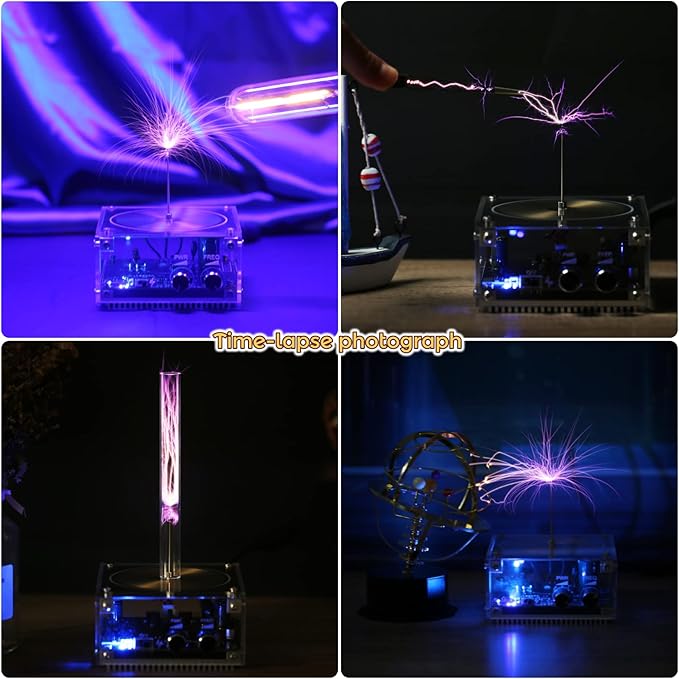 Joytech Bluetooth Music Tesla Coil Arc Plasma Loudspeaker Wireless Transmission Experiment Desktop Toy Model SSTC SS02