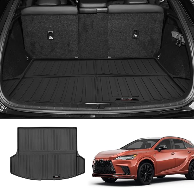 Custom for 2023-2026 Lexus RX RX350/RX350h/RX500h Cargo Mats Trunk Liner All Weather TPE Protection Mat Accessories (NOT Fit RX450h+ PHEV Model)