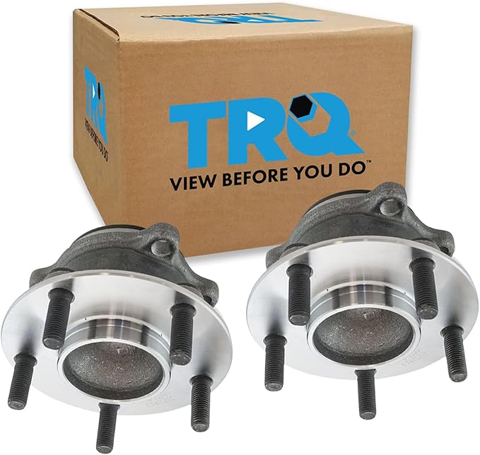 TRQ Rear Left and Right Wheel Bearing and Hub Assembly Set 2 Piece Compatible with 2014-2021 Mazda 6 2013-2021 CX-5 Front Wheel Drive