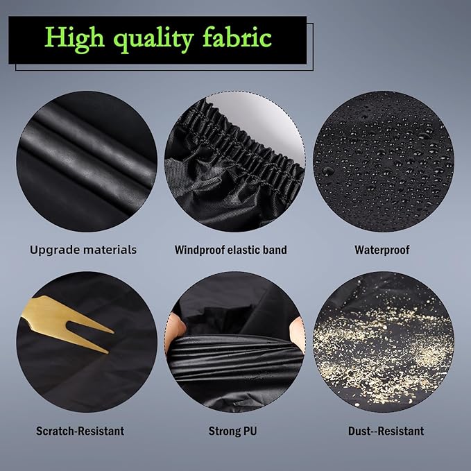 Car Cover Custom Fit for 2014-2024 Mini Cooper/Cooper S 2-Door, Waterproof All Weather Full Exterior Cover Rain Sun Protector with Door Zipper