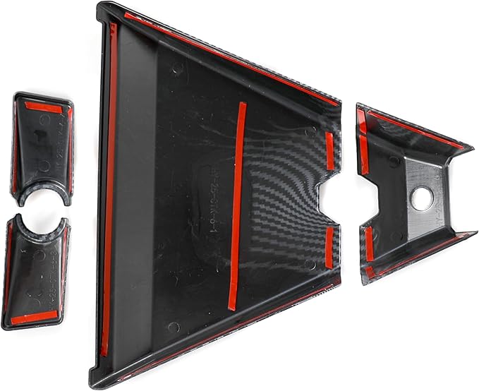Barong for Tesla Cybertruck Accessoriess Interior Stickers Car Front Roof Camera Cover Trim Frame Decal Carbon Fiber Pattern