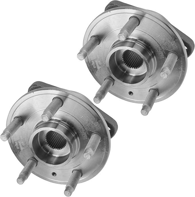 TRQ 2 Piece Front Wheel Bearing & Hub Assembly Set Compatible with 2011-2015 Chevrolet Cruze 2016 Cruze Limited