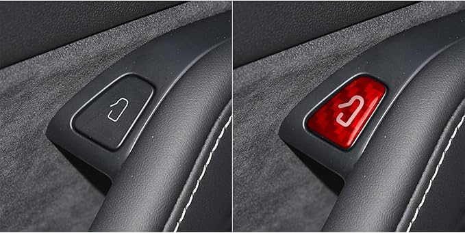 frani Exterior Door Handle Covers/Interior Door Switch Covers/Trunk Button Cover 3Pcs Red Designed for Tesla Model 3/Y 2016-2025(Not for M3 Highland/My Juniper)