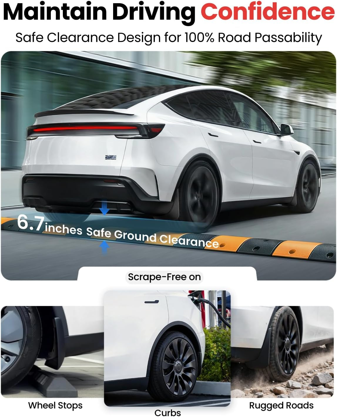 Tesla Model Y Juniper 2025–2026 Mud Flaps Accessories, Set of 4