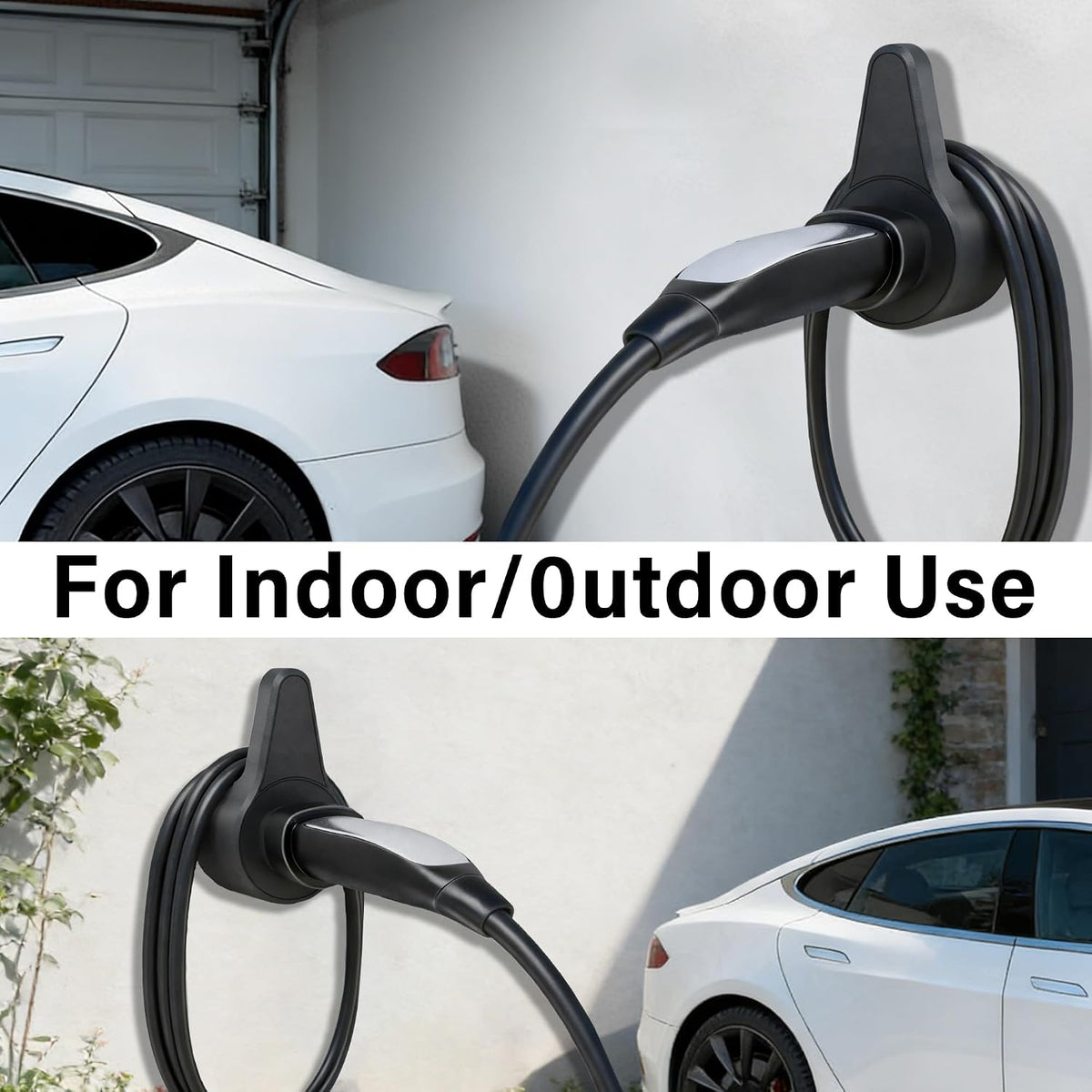 AWINLI Tesla Car Charger Bracket,Portable Car Charger Accessory Cable Hook