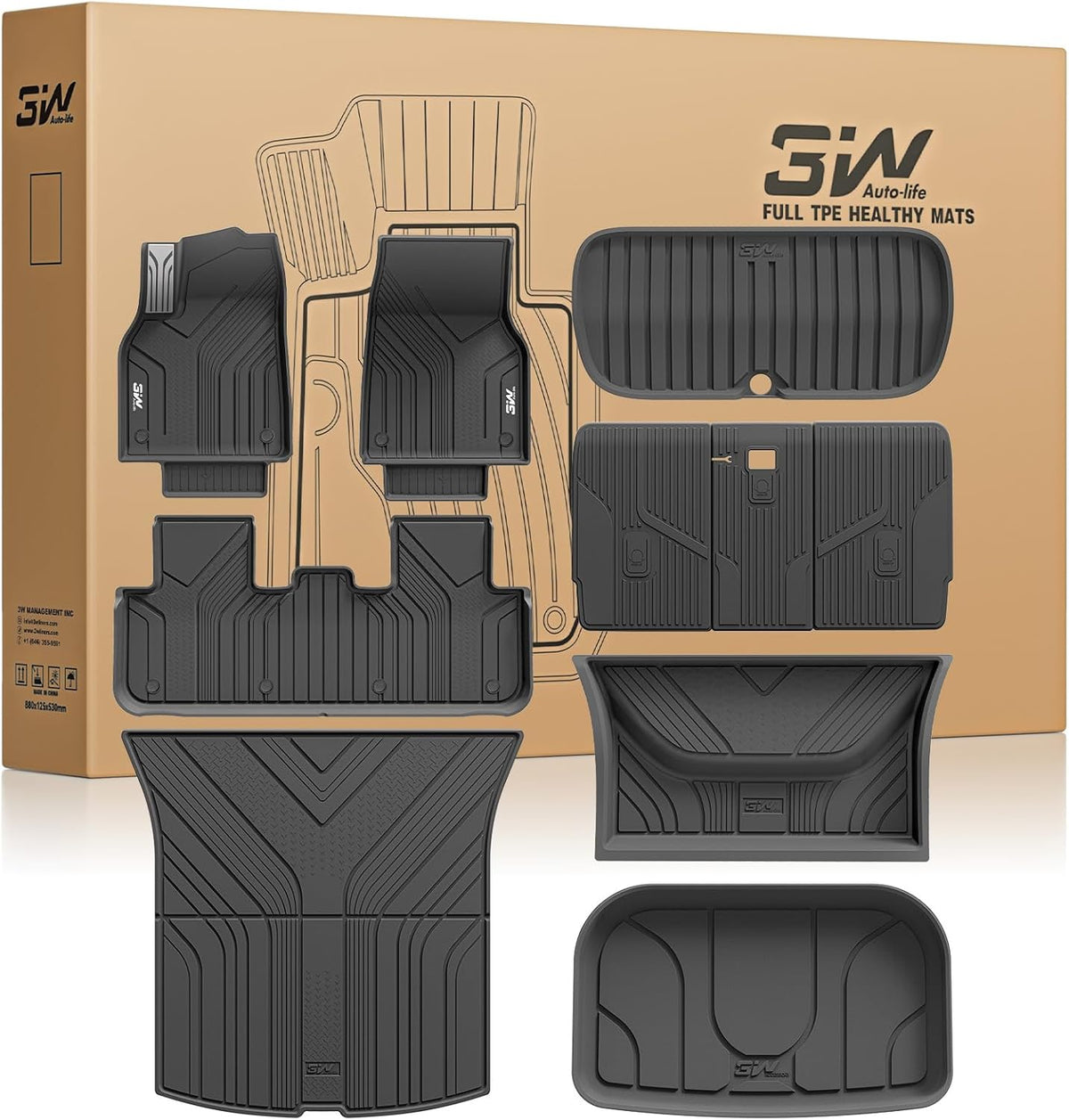 Tesla 2025-2026 New Model Y Juniper Floor Mats and Cargo Liners 10PCS
