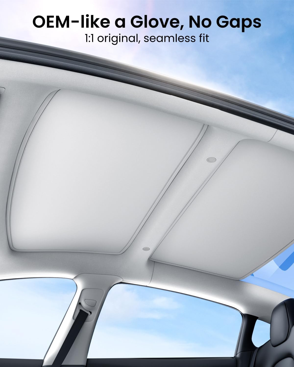 Tesla Model 3 (2026-2020) Sunshade Roof Accessories, Gray