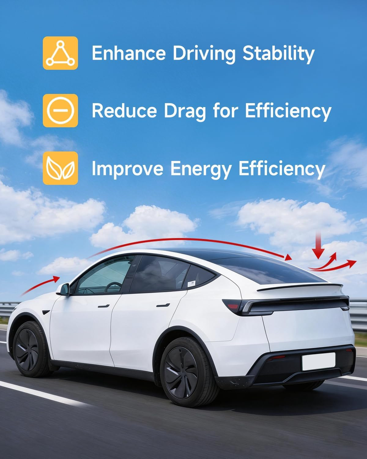 Rear Spoiler Compatible with Tesla Model Y Juniper 2025-2026