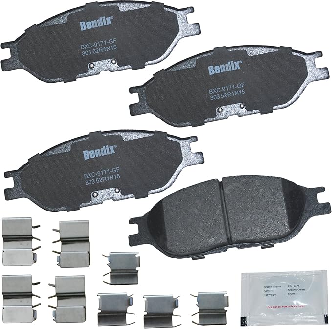 Bendix Priority1 CFC803 Ceramic Front Brake Pads for Ford Windstar 2003-1999