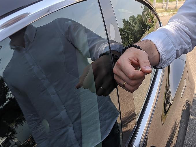 CNICK Tesla Key Bracelet Accessories: Effortlessly Lock, Unlock, and Start Your Tesla Model 3/Y/X/S with Style, The First Tesla Bracelet Accessory for Men and Women. (18cm/7.1" Lava)
