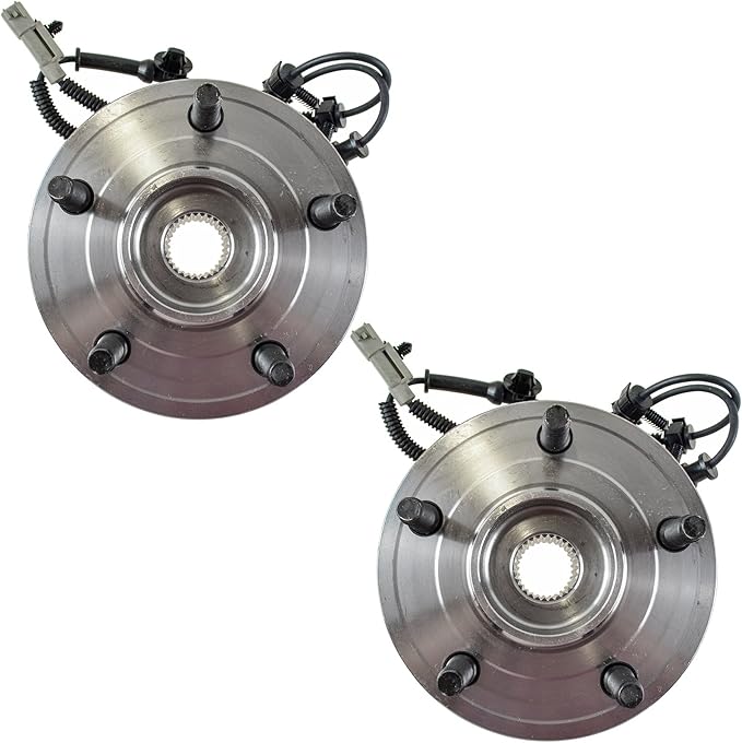 TRQ Front Left and Right Wheel Bearing and Hub Assembly Set 2 Piece Compatible with 2005-2010 Jeep Grand Cherokee 2006-2010 Commander