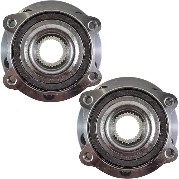 TRQ 2 Piece Front Wheel Bearing & Hub Assembly Set Compatible with 2011-2014 Chrysler 200 2007-2010 Sebring 2008-2014 Dodge Avenger
