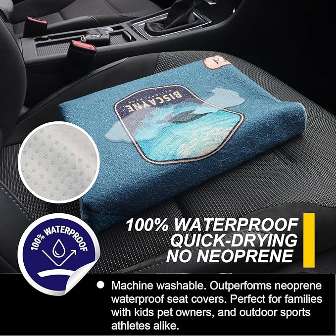 Back Seat Cover for Car Trucks Van SUV,Waterproof Rear Bench Towel Seat Covers for Dogs and Kids,Automotive Backseat Protector (National Parks)
