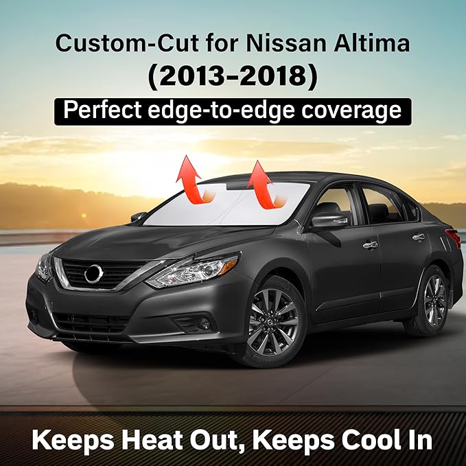 EcoNour Windshield Sunshade | Lightweight UV Shade Shade | Car Window Shade