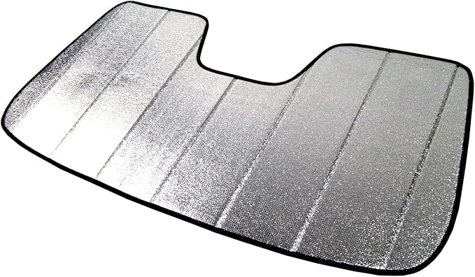 Front Car Windshield Sun Shade Compatible with 2011-2017 BMW F25 X3 | Custom Fit Visor Accordion Fold Style Sun Protector | Silver & Grey 1-pc Set | SS-032