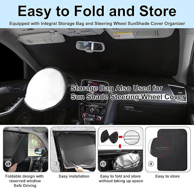 8PCS YYCKE Window Shades for Q50 2014-2024 for Infiniti Accessories Car Side Full Windows Rear Triangular Windshield Sun Shade Sun UV Rays & Privacy Protection for Camping,Napping,and Relaxing