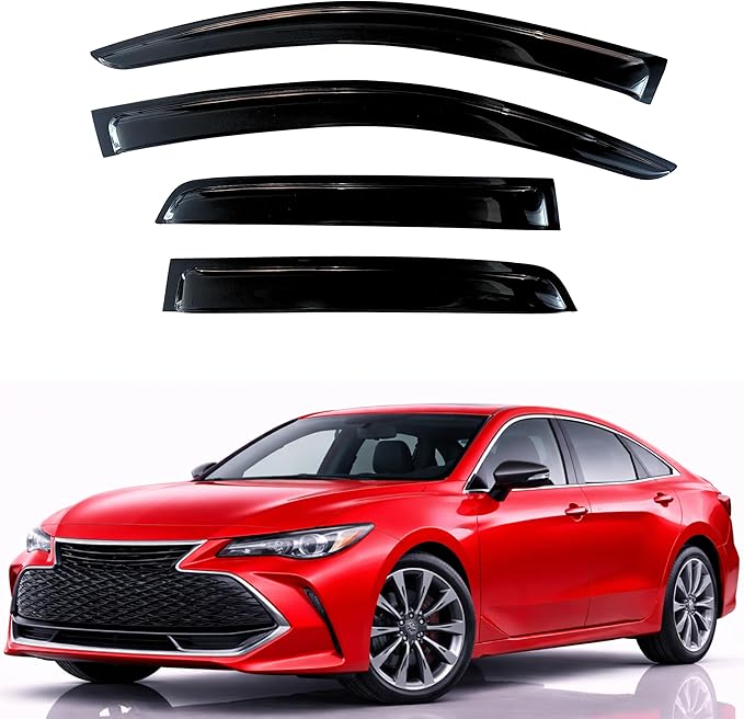 KPY Rain Guards Fit for 2019-2022 Toyota Avalon, Out-Channel Window Visors Vent Wind Deflectors 4PC, Car Accessories for 19-22 Avalon