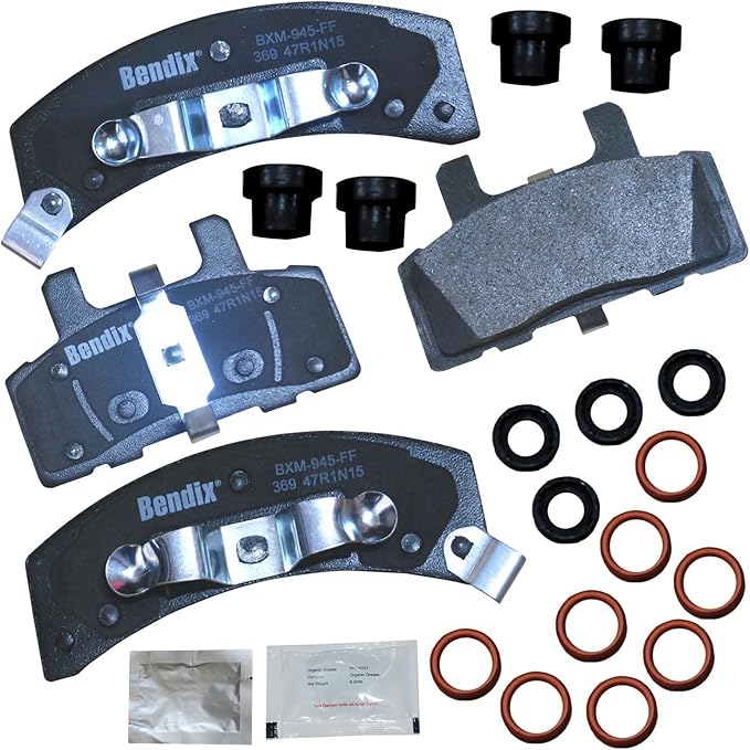 Bendix Priority1 CFM369 Front Brake Pads for 60 Special,Commercial Chassis,DeVille,Escalade,Fleetwood,Astro,Blazer,C1500,Suburban,C2500,Express 1500,2500,K1500,K2500,Silverado,Tahoe,Ram Safari,Savana