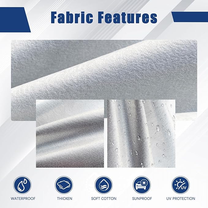 Kayme 6 Layers SUV Car Cover Custom Fit for Kia Sorento (2012-2025) Waterproof All Weather for Automobiles, Outdoor Full Cover Rain Sun UV Protection.Silver
