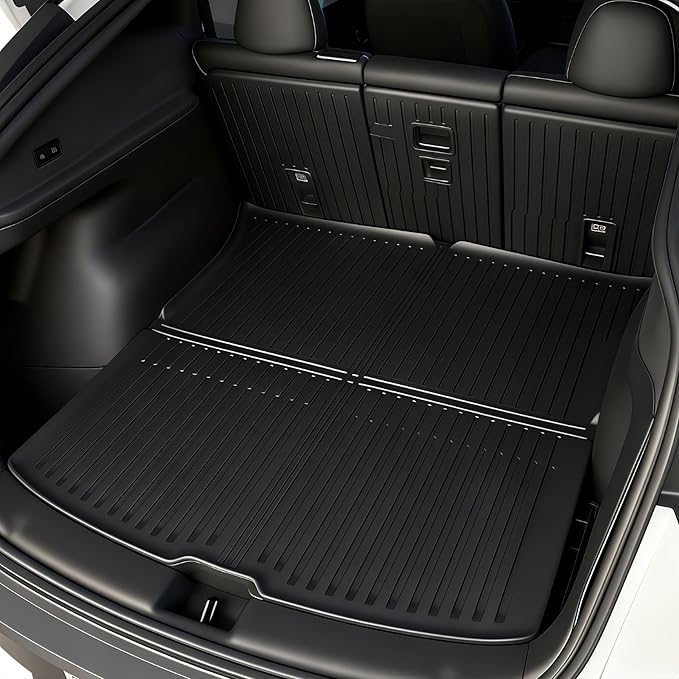 SUPER LINER 2025 2026 Tesla Model Y Juniper Floor Mats & Accessories & Extra-Thick TPE Cargo Liners, 9 PCS CabinProtect™ Pro Kit Full-Cabin Protection System(Only fit Premium&Performance)
