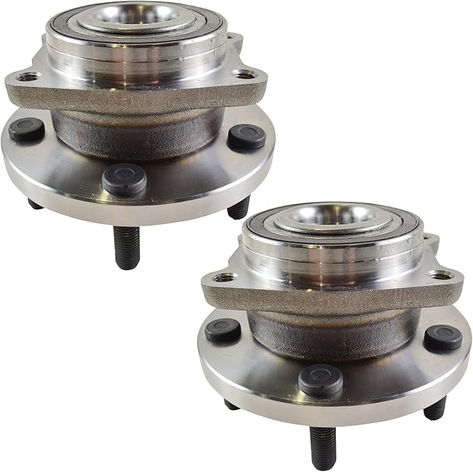 TRQ 2 Piece Front Wheel Bearing & Hub Assembly Set Compatible with 2011-2014 Chrysler 200 2007-2010 Sebring 2008-2014 Dodge Avenger