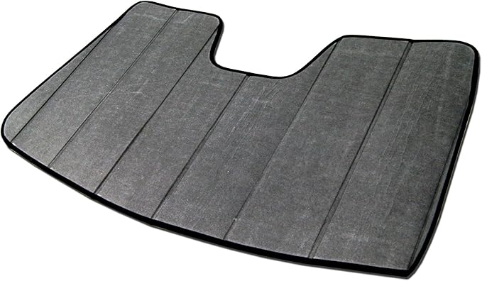 Front Car Windshield Sun Shade Compatible with 2008-2017 Audi A5 | Custom Fit Visor Accordion Fold Style Sun Protector | Silver & Grey 1-pc Set | SS-011