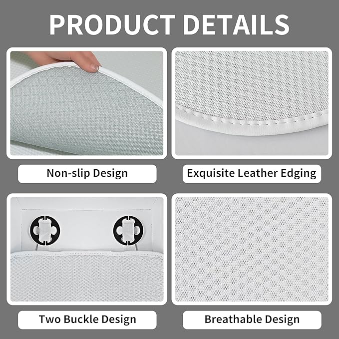 2025 Font Bottom Seat Covers for Tesla Model 3/Y Juniper/Highland [Breathable Mesh & Anti-Slip & Washable] 2PCS Seat Protectors for Tesla Model Y Model 3 Accessories 2026 2025-2017 White