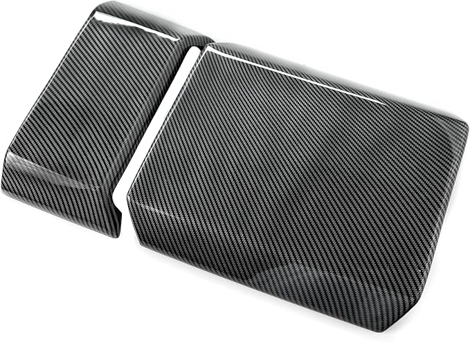 Barong for Tesla Cybertruck Accessoriess Interior Stickers Car Armrest Center Console Middle Console Cover Armrest Seat Box Cover Trim Frame Decal Carbon Fiber Pattern