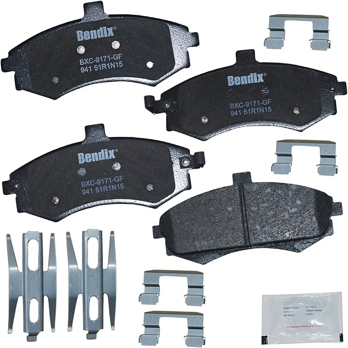 Bendix Priority1 CFC941 Ceramic Front Brake Pads for Hyundai Elantra 2005-2002