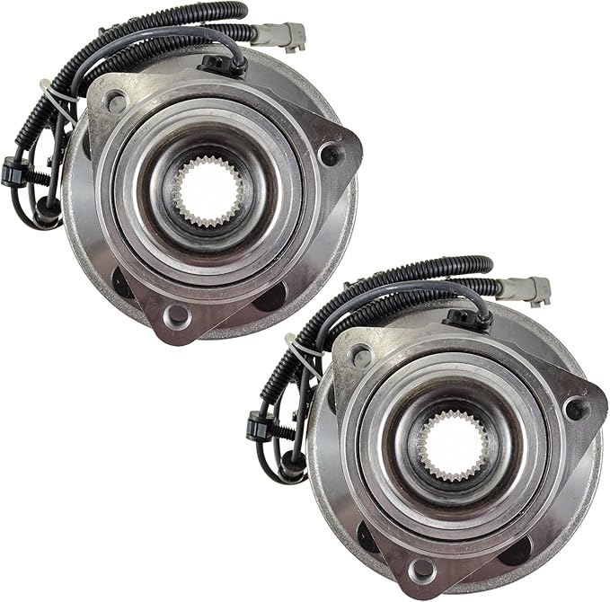 TRQ Front Left and Right Wheel Bearing and Hub Assembly Set 2 Piece Compatible with 2005-2010 Jeep Grand Cherokee 2006-2010 Commander