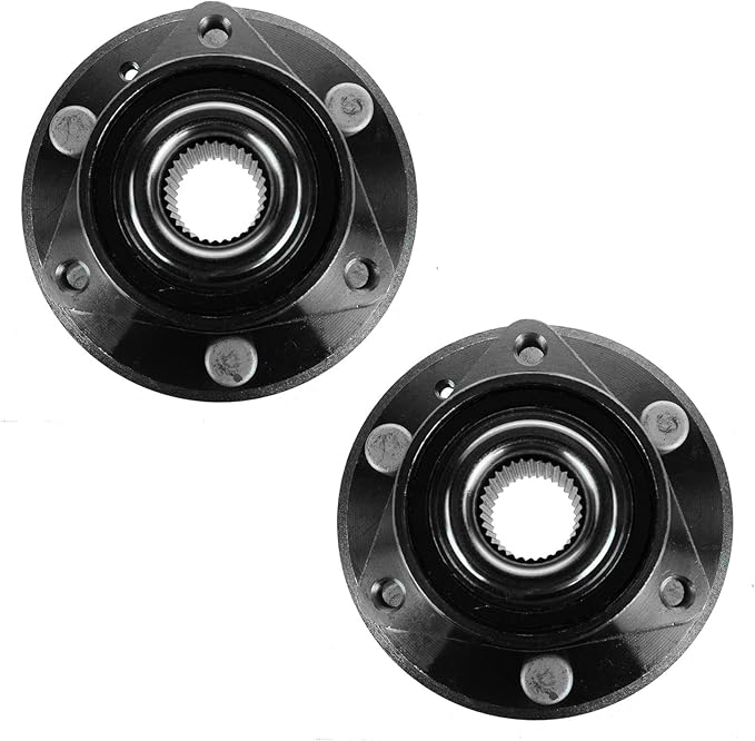 TRQ Left and Right Wheel Bearing and Hub Assembly Set 2 Piece Compatible with 2008-2017 Buick Enclave 2009-2017 Chevrolet Traverse 2007-2016 GMC Acadia 2017 Acadia Limited 2007-2010 Saturn Outlook