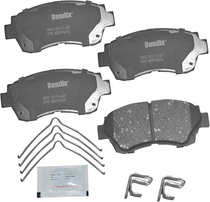 Bendix Priority1 CFC476 Ceramic Front Brake Pads for Select Models Lexus ES300, LS400, SC300, Toyota Avalon, Camry, Celica, Sienna