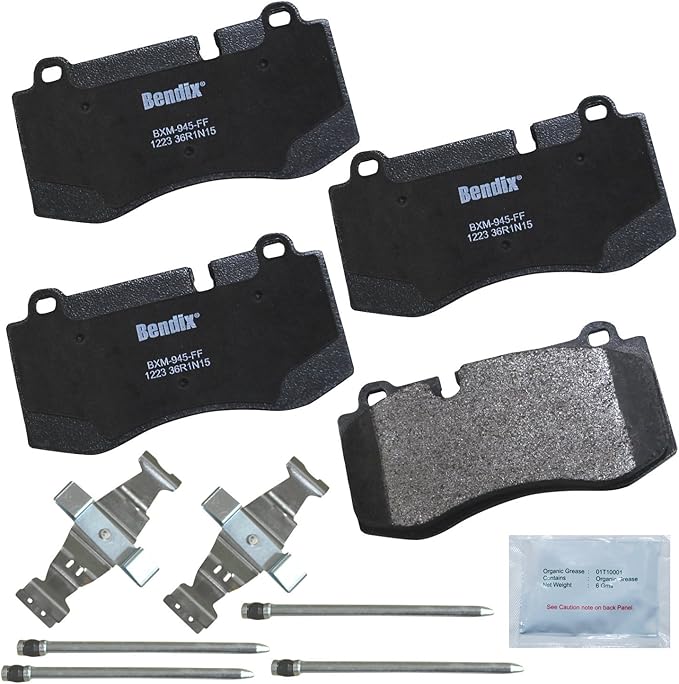 Bendix Priority1 CFM1223 Semi-Metallic Front Brake Pads for Select Models Mercedes-Benz CL550, CL600, S350, S400, S450, S550, S600, SL550, SL550