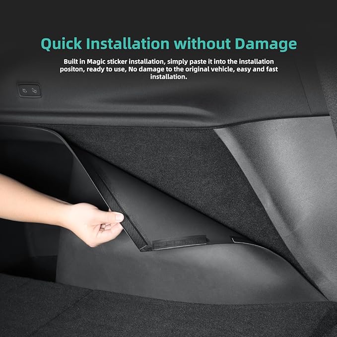 2025 2026 Model Y Juniper Rear Trunk Side Anti-Scratch Mats 4PCS TPE Waterproof Trunk Left & Right Panel Protection Only for Model Y Refresh Juniper (Standard/Premium)-NO for (Performance)