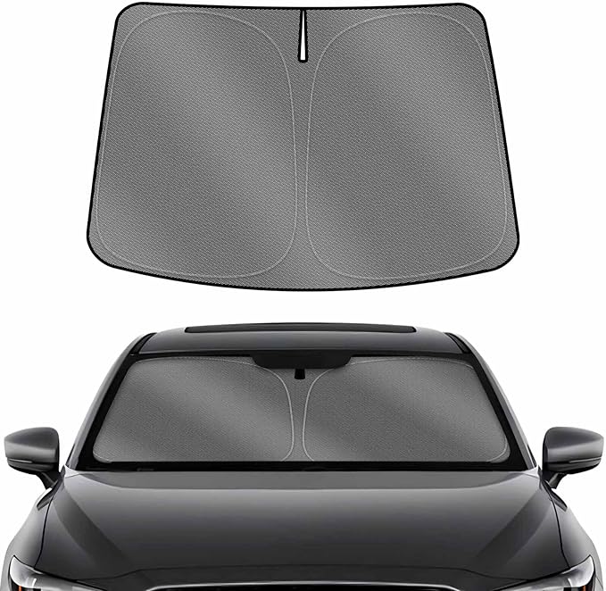 Karltys Front Windshield Sun Shade for 2017-2025 Mazda CX-5, UPF50+ Reflective Window Sunshade Custom Fit CX5, Foldable Sun Shield Visor Protector, Heat UV Blocker Keeps Your Car Cooler