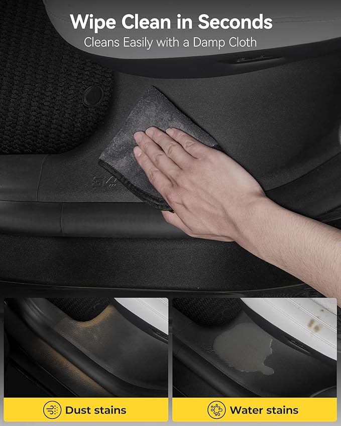 3W Tesla Model Y Juniper Door Sill Protector 2025 2026 Front & Rear, Rear Bumper, Trunk Sill Protector, Door Entry Guard, Anti-dust Cover, Edge Guards, Accessories(Not for Standard)