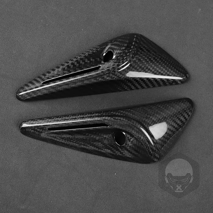 Real Carbon Fiber Protection for 2025 2026 Tesla Model 3/Y Highland Juniper Accessories HW4.0 Side Camera Full Cover Vehicle Molding Car Turn Signal Exterior Trim 2PCs, Glossy, not ABS